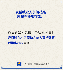 灵活就业人员档案存放机构及管理方式(图1)