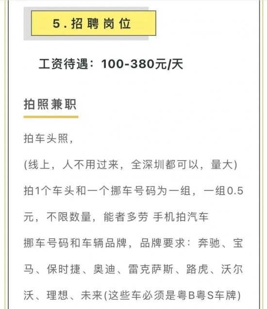 代拍车牌，5毛一张？这类兼职做不得！(图3)