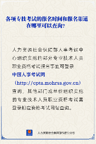 【人社日课】专技考试报名时间、渠道哪里查询？(图1)