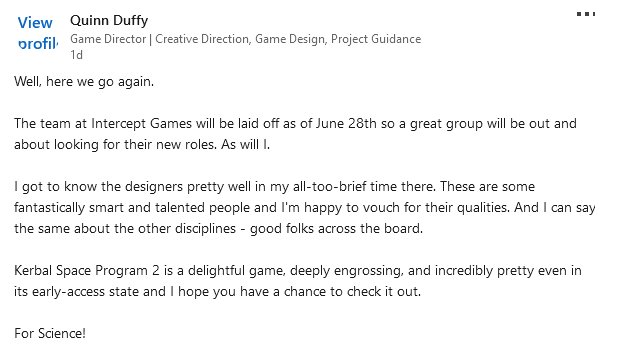 《坎巴拉太空计划2》开发商确认6月底将进行裁员(图2)