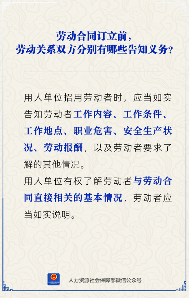 劳动合同订立前，双方有哪些法定告知义务？(图1)