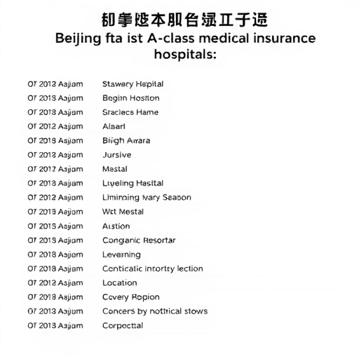 查看 | 北京市医保A类定点医院名单(图3)