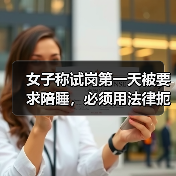 女子称试岗第一天被要求陪睡,必须用法律扼住职场“色胆”(图4) 女子称试岗第一天被要求陪睡,必须用法律扼住职场“色胆”(图4)