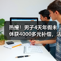 热搜！男子4天年假未休获4000多元补偿，法院：未休年假按300%工资补偿！（图3）