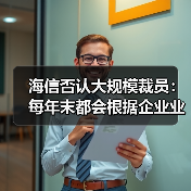 海信否认大规模裁员：每年末都会根据企业业绩和个人绩效适度调整，各层级有进有出（图2）