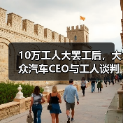 10万工人大罢工后,大众汽车CEO与工人谈判时发生冲突(图4) 10万工人大罢工后,大众汽车CEO与工人谈判时发生冲突(图4)