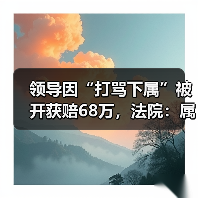 领导因“打骂下属”被开获赔68万,法院:属个人特色管理模式!(图4) 领导因“打骂下属”被开获赔68万,法院:属个人特色管理模式!(图4)