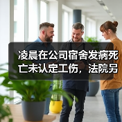 凌晨在公司宿舍发病死亡未认定工伤,法院另辟蹊径判公司赔36万!(图2) 凌晨在公司宿舍发病死亡未认定工伤,法院另辟蹊径判公司赔36万!(图2)