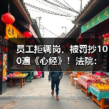员工拒调岗,被罚抄100遍《心经》!法院:职场霸凌,赔12.5万!(图2) 员工拒调岗,被罚抄100遍《心经》!法院:职场霸凌,赔12.5万!(图2)