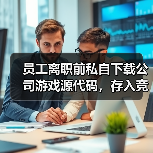 员工离职前私自下载公司游戏源代码，存入竞品公司购买的电脑中 法院：赔偿并停止侵权（图1）