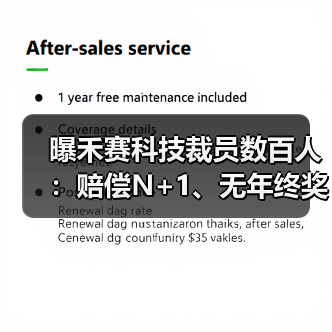 曝禾赛科技裁员数百人：赔偿N+1、无年终奖（图1）