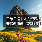 三茅日报丨人力资源相关最新简讯(2025年1月2日)(图1) 三茅日报丨人力资源相关最新简讯(2025年1月2日)(图1)