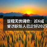前程无忧调查:近6成受访职场人已定好2025目标,90后规划意识强(图2) 前程无忧调查:近6成受访职场人已定好2025目标,90后规划意识强(图2)