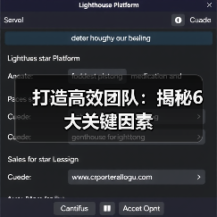 打造高效团队:揭秘6大关键因素(图2) 打造高效团队:揭秘6大关键因素(图2)