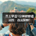 员工早退1分钟被辞退,法院:违法解除!(图3) 员工早退1分钟被辞退,法院:违法解除!(图3)