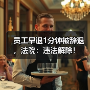 员工早退1分钟被辞退,法院:违法解除!(图2) 员工早退1分钟被辞退,法院:违法解除!(图2)