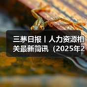 三茅日报丨人力资源相关最新简讯(2025年2月11日)(图1) 三茅日报丨人力资源相关最新简讯(2025年2月11日)(图1)