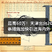 最高60万!天津出台20条措施加快引进海内外优秀人才(图4) 最高60万!天津出台20条措施加快引进海内外优秀人才(图4)