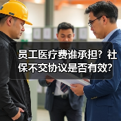 员工医疗费谁承担?社保不交协议是否有效?(图2) 员工医疗费谁承担?社保不交协议是否有效?(图2)
