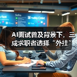 AI面试普及背景下,三成求职者选择“外挂”应对(图1) AI面试普及背景下,三成求职者选择“外挂”应对(图1)