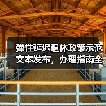 弹性延迟退休政策示范文本发布,办理指南全解析(图4) 弹性延迟退休政策示范文本发布,办理指南全解析(图4)