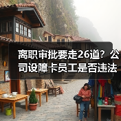 离职审批要走26道?公司设障卡员工是否违法?(图3) 离职审批要走26道?公司设障卡员工是否违法?(图3)