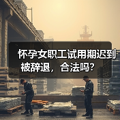 怀孕女职工试用期迟到被辞退，合法吗？（图1）