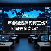 年会喝酒猝死算工伤?公司要负责吗?(图1) 年会喝酒猝死算工伤?公司要负责吗?(图1)