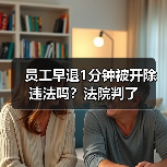 员工早退1分钟被开除违法吗?法院判了(图2) 员工早退1分钟被开除违法吗?法院判了(图2)