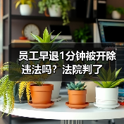 员工早退1分钟被开除违法吗?法院判了(图1) 员工早退1分钟被开除违法吗?法院判了(图1)