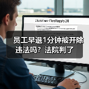 员工早退1分钟被开除违法吗?法院判了(图4) 员工早退1分钟被开除违法吗?法院判了(图4)