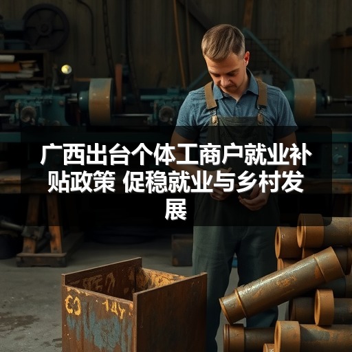 广西出台个体工商户就业补贴政策 促稳就业与乡村发展(图1)