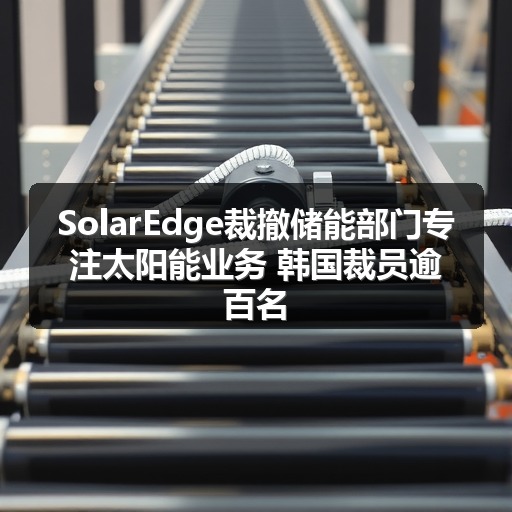SolarEdge裁撤储能部门专注太阳能业务 韩国裁员逾百名(图1)