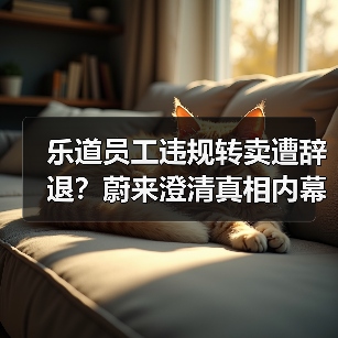 乐道员工违规转卖遭辞退？蔚来澄清真相内幕（图4）