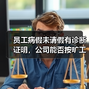 员工病假未请假有诊断证明,公司能否按旷工解除?(图1) 员工病假未请假有诊断证明,公司能否按旷工解除?(图1)