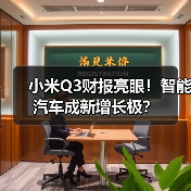 小米Q3财报亮眼!智能汽车成新增长极?(图4) 小米Q3财报亮眼!智能汽车成新增长极?(图4)