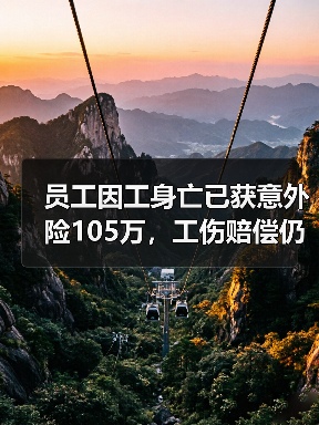 员工因工身亡已获意外险105万,工伤赔偿仍需公司承担?(图1) 员工因工身亡已获意外险105万,工伤赔偿仍需公司承担?(图1)