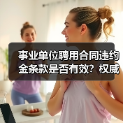 事业单位聘用合同违约金条款是否有效?权威案例解析(图4) 事业单位聘用合同违约金条款是否有效?权威案例解析(图4)