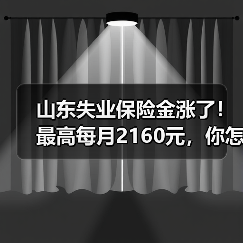 山东失业保险金涨了!最高每月2160元,你怎么看?(图2) 山东失业保险金涨了!最高每月2160元,你怎么看?(图2)
